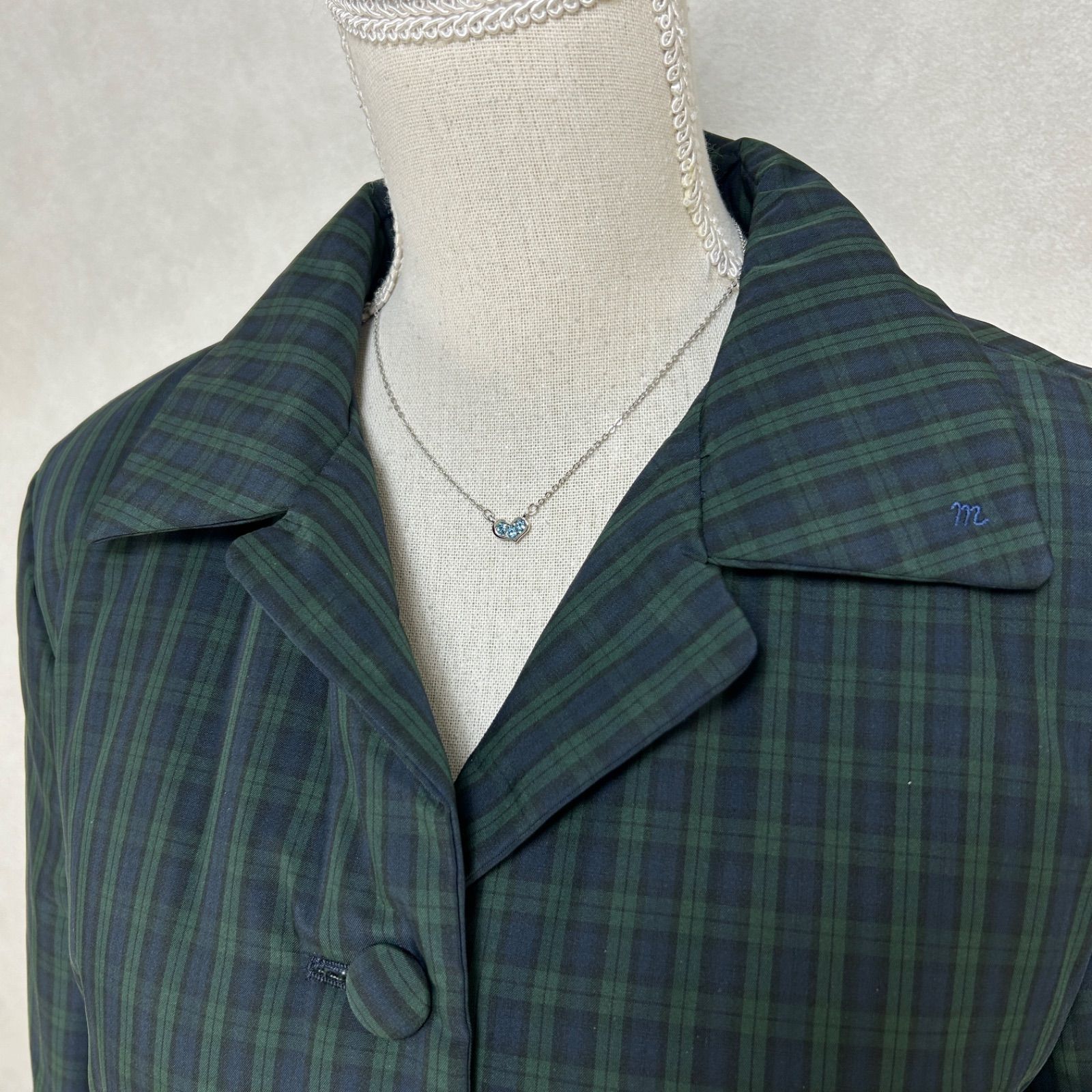 美品　Mademoiselle NON NON チェックダブルボタンロングコート 2026年最新】Mademoiselle NONNON レディース ロングコートの人気