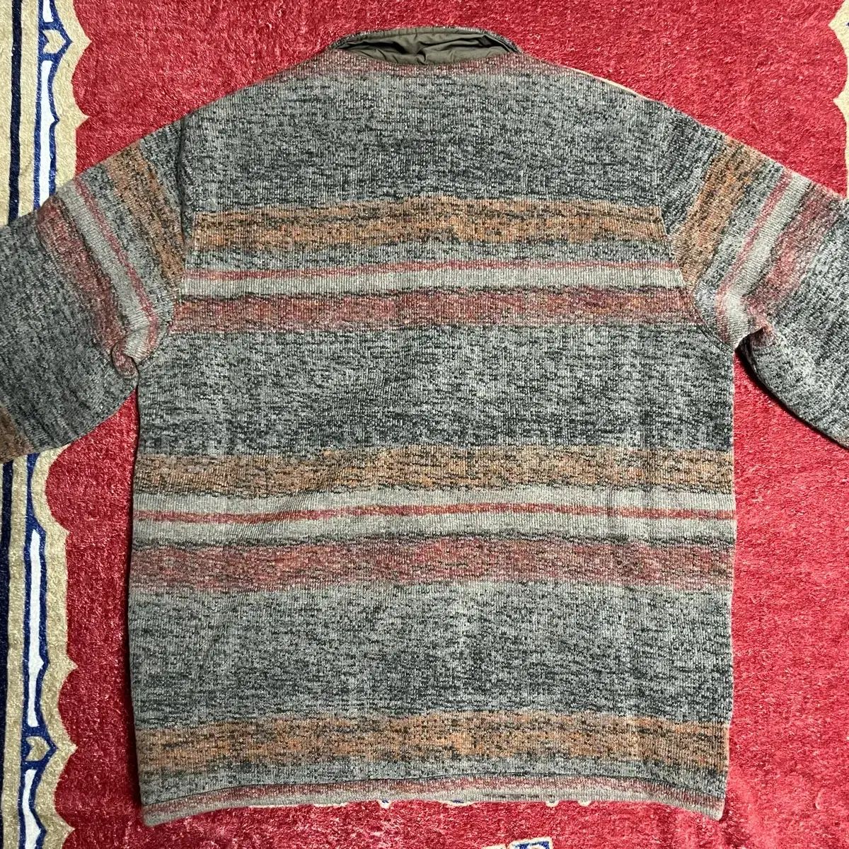 ストライプダブルニットウールブレンドジャケット RRL Striped Double-Knit Wool-Blend Jacket