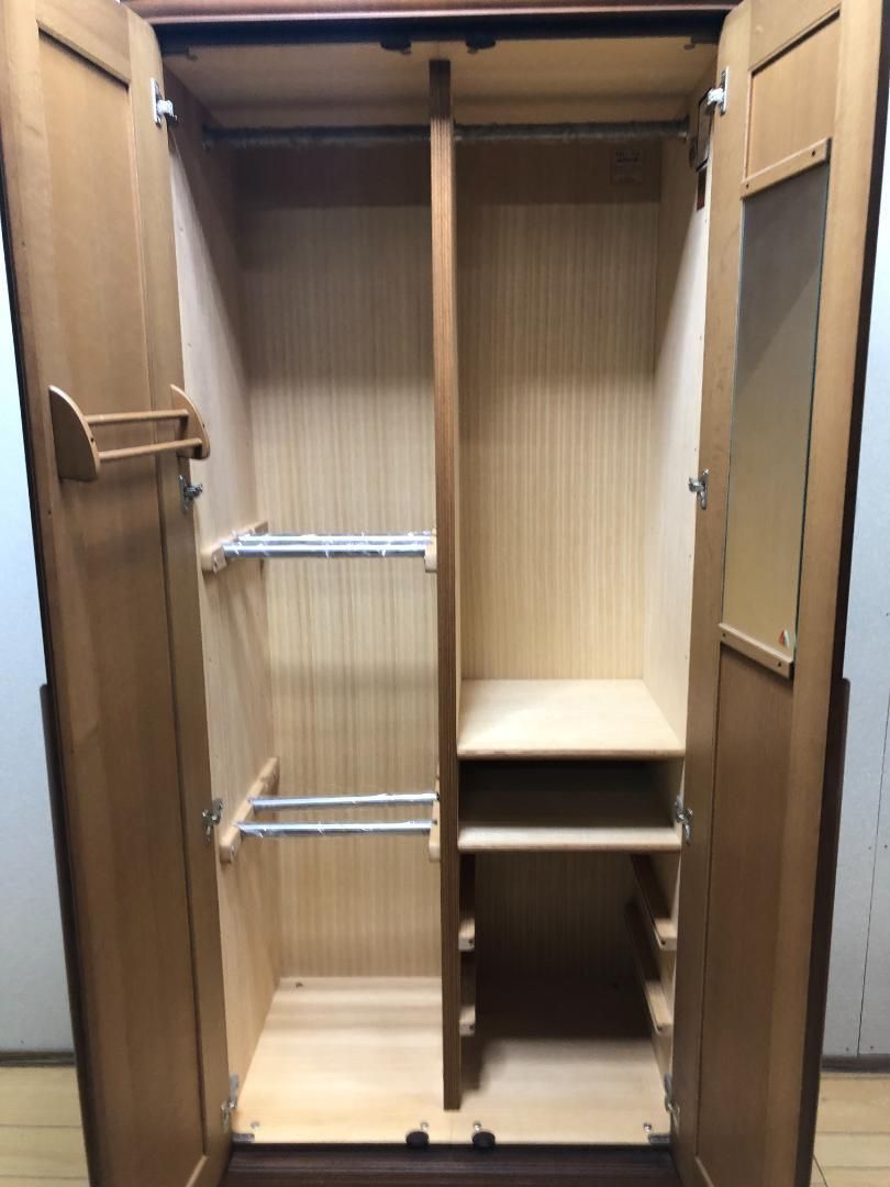 府中家具 桐箪笥 佐々木木工 大塚家具 洋ダンス 2枚扉 タンス250523-4