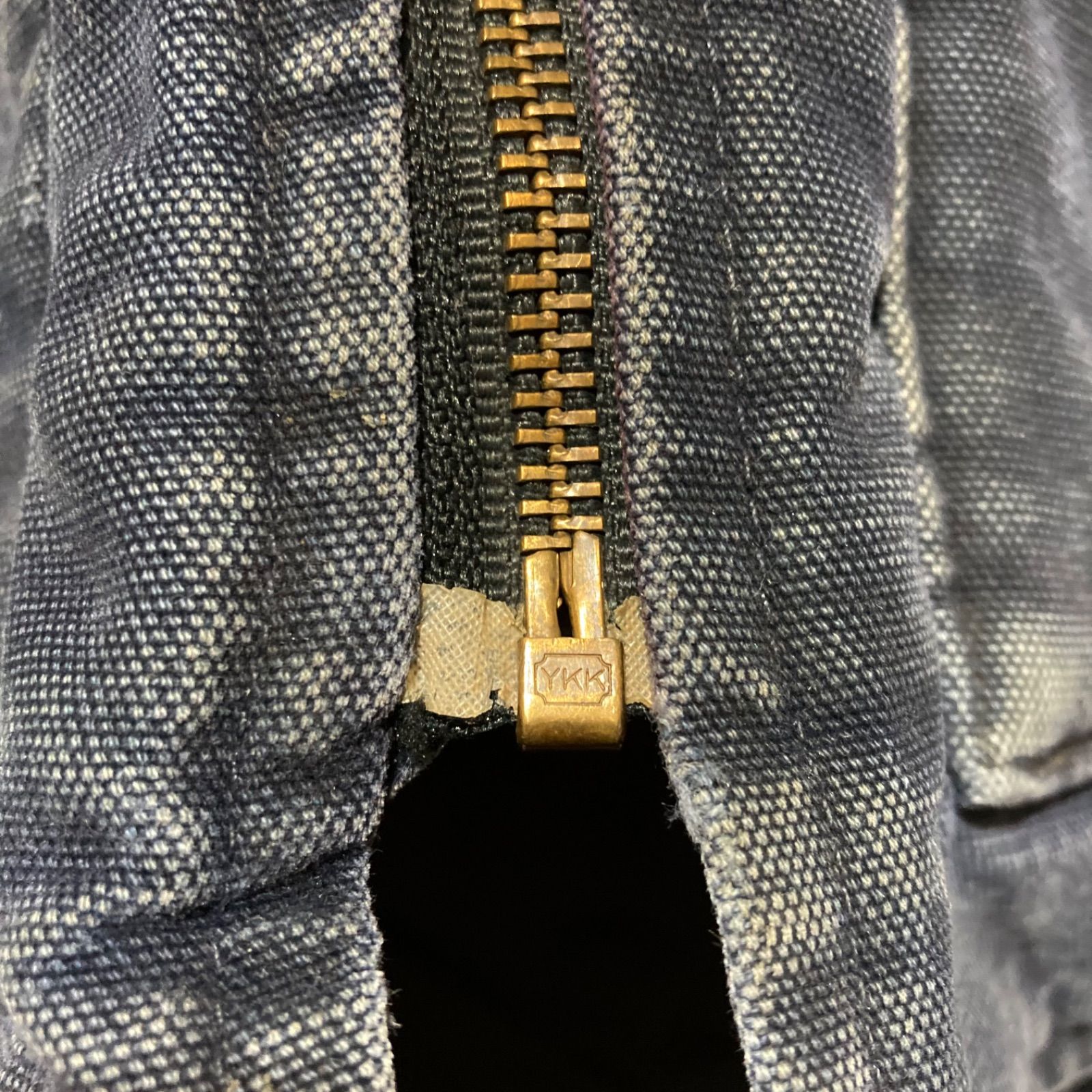 CARHARTT ダックベスト ネイビー USA製 XL 腰ゴム カーハート DUCK