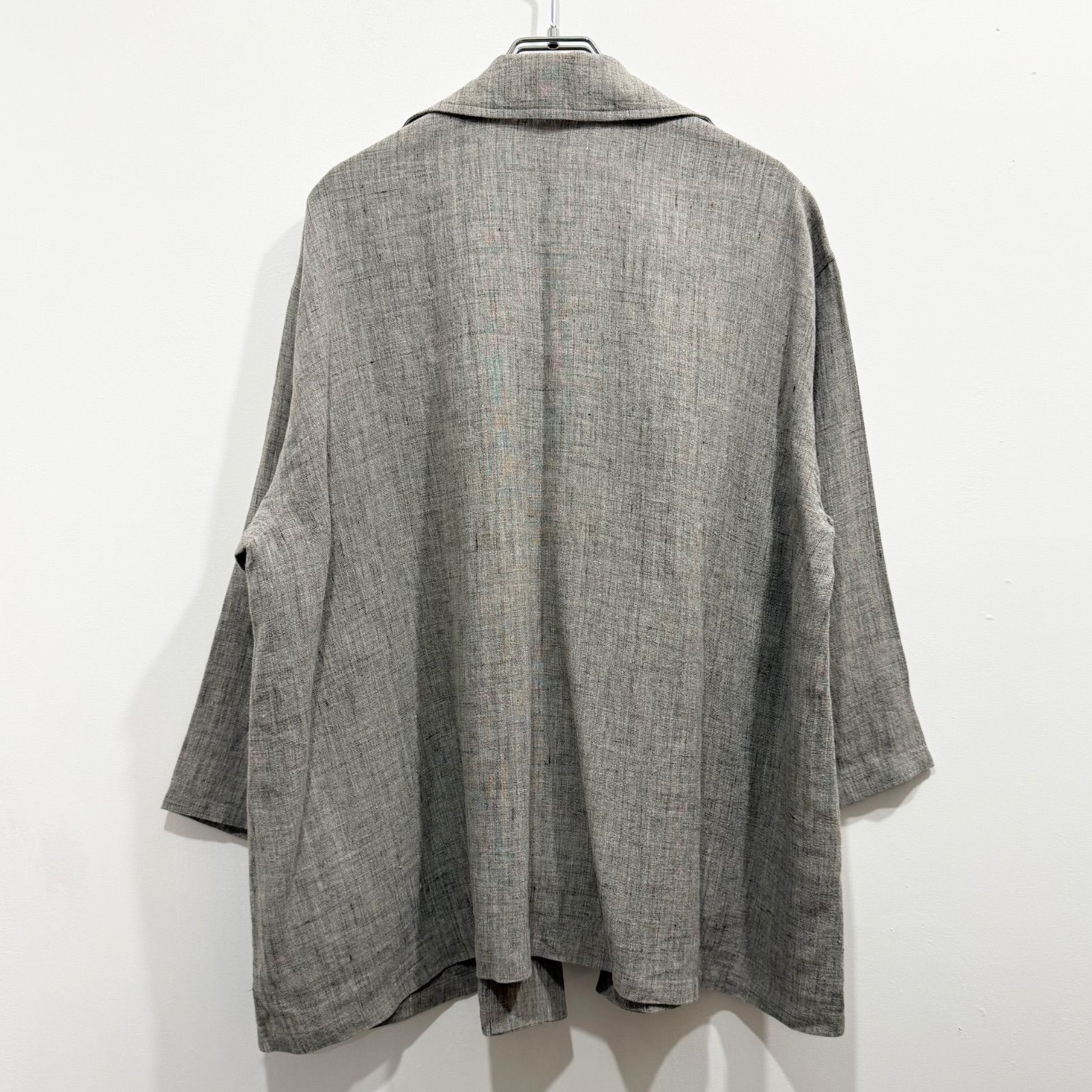 Jurgen Lehl ヨーガンレール 麻100% ボタンレス 羽織 ジャケット