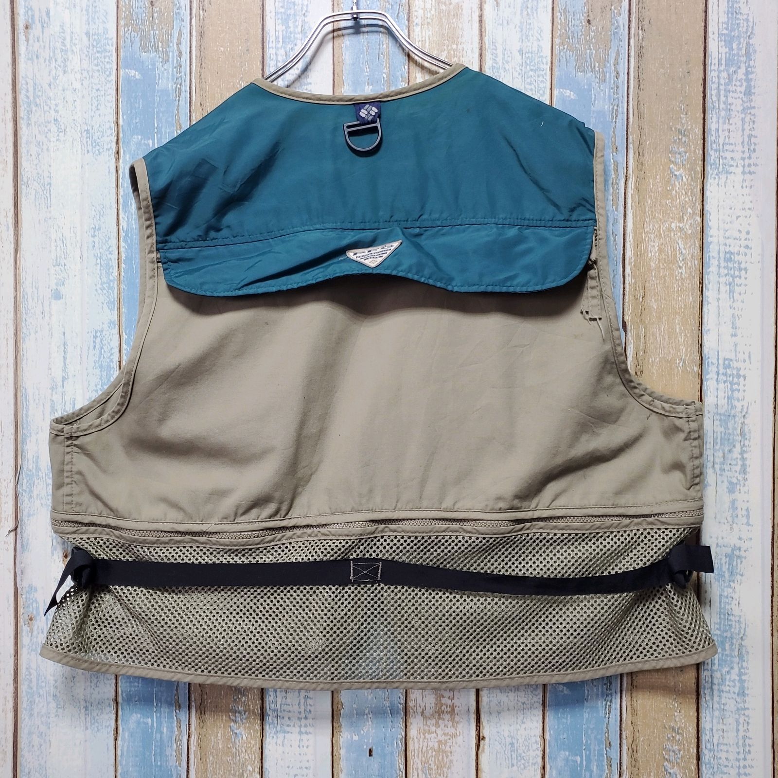 HB138☆コロンビア☆フィッシングベスト☆PFG☆ヴィンテージ☆90s☆XL