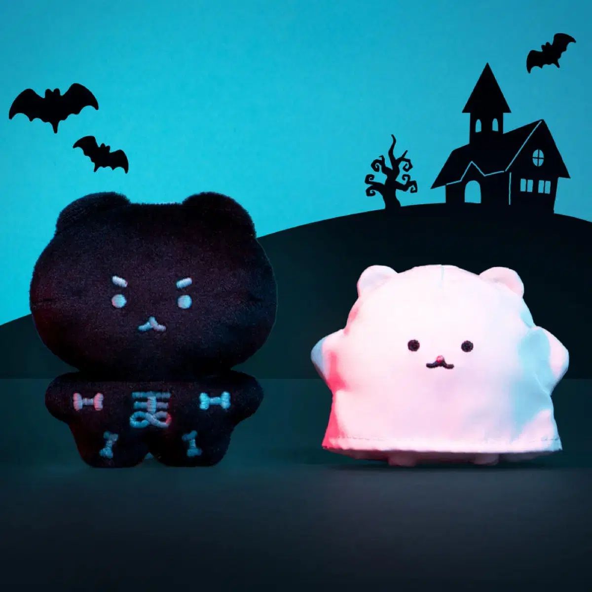 100%新品，お得 ハロウィーン ドクロ クマ 幽霊 ぬいぐるみ キーホルダー セット その他