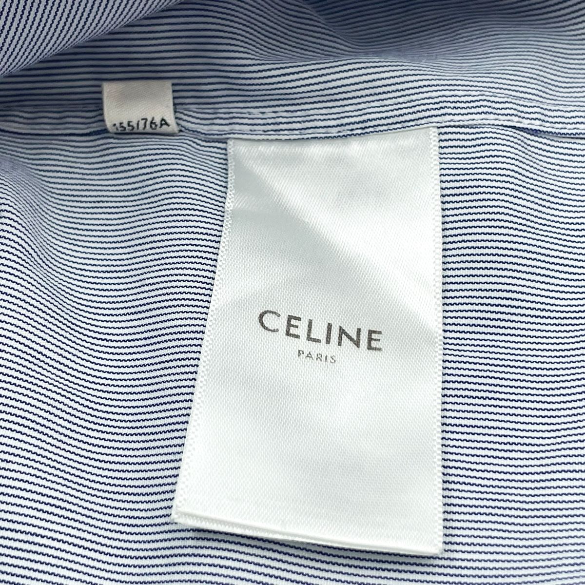 【中古】CELINE セリーヌ ストライプ ブラウス 20ZX3034F シャツ・ブラウス カジュアル サイズ34 ブルー 25015168 RD 中古】CELINE セリーヌ ストライプ ブラウス 20ZX3034F シャツ
