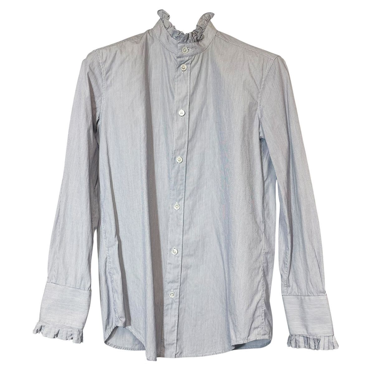 【中古】CELINE セリーヌ ストライプ ブラウス 20ZX3034F シャツ・ブラウス カジュアル サイズ34 ブルー 25015168 RD 中古】CELINE セリーヌ ストライプ ブラウス 20ZX3034F シャツ