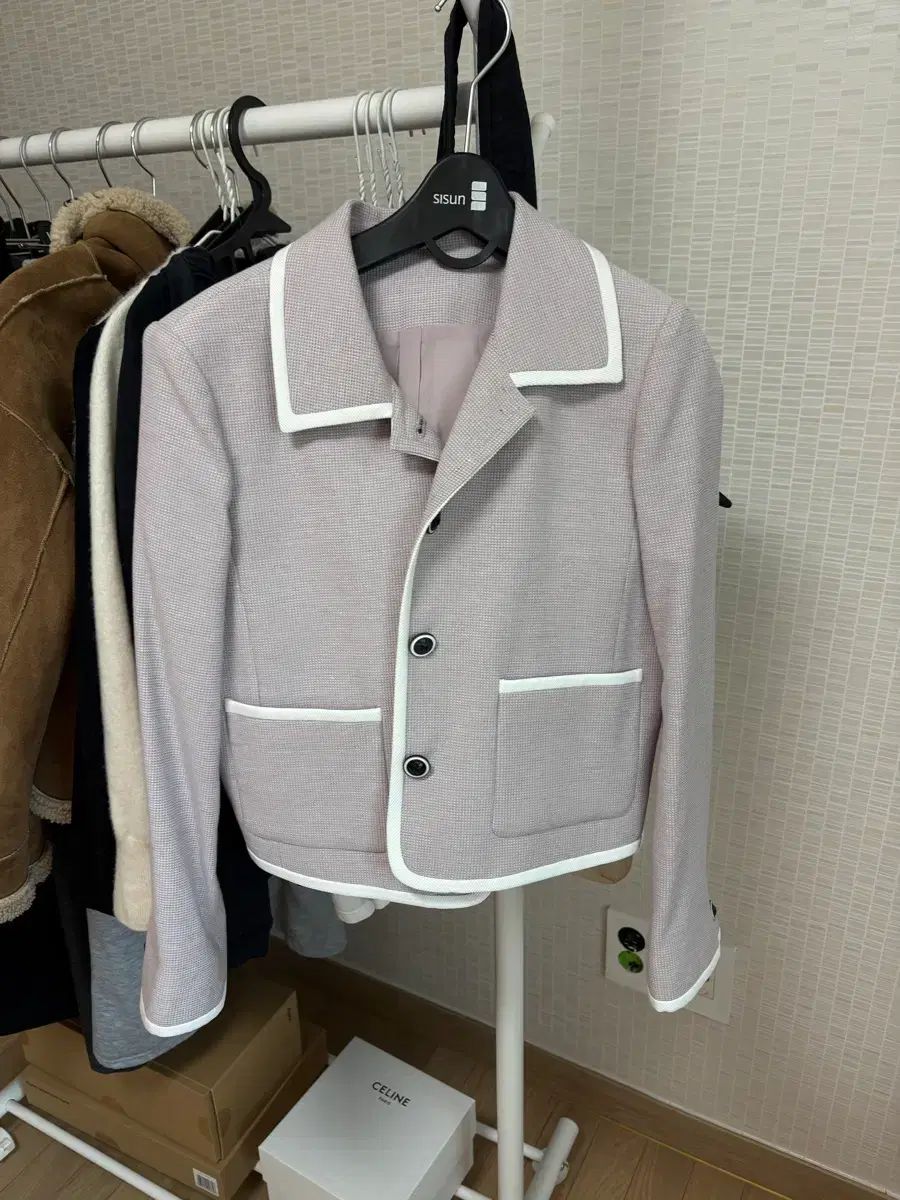 極美品 ジャックバニー 幾何学柄 パープル系 ゴルフパンツ 6サイズ