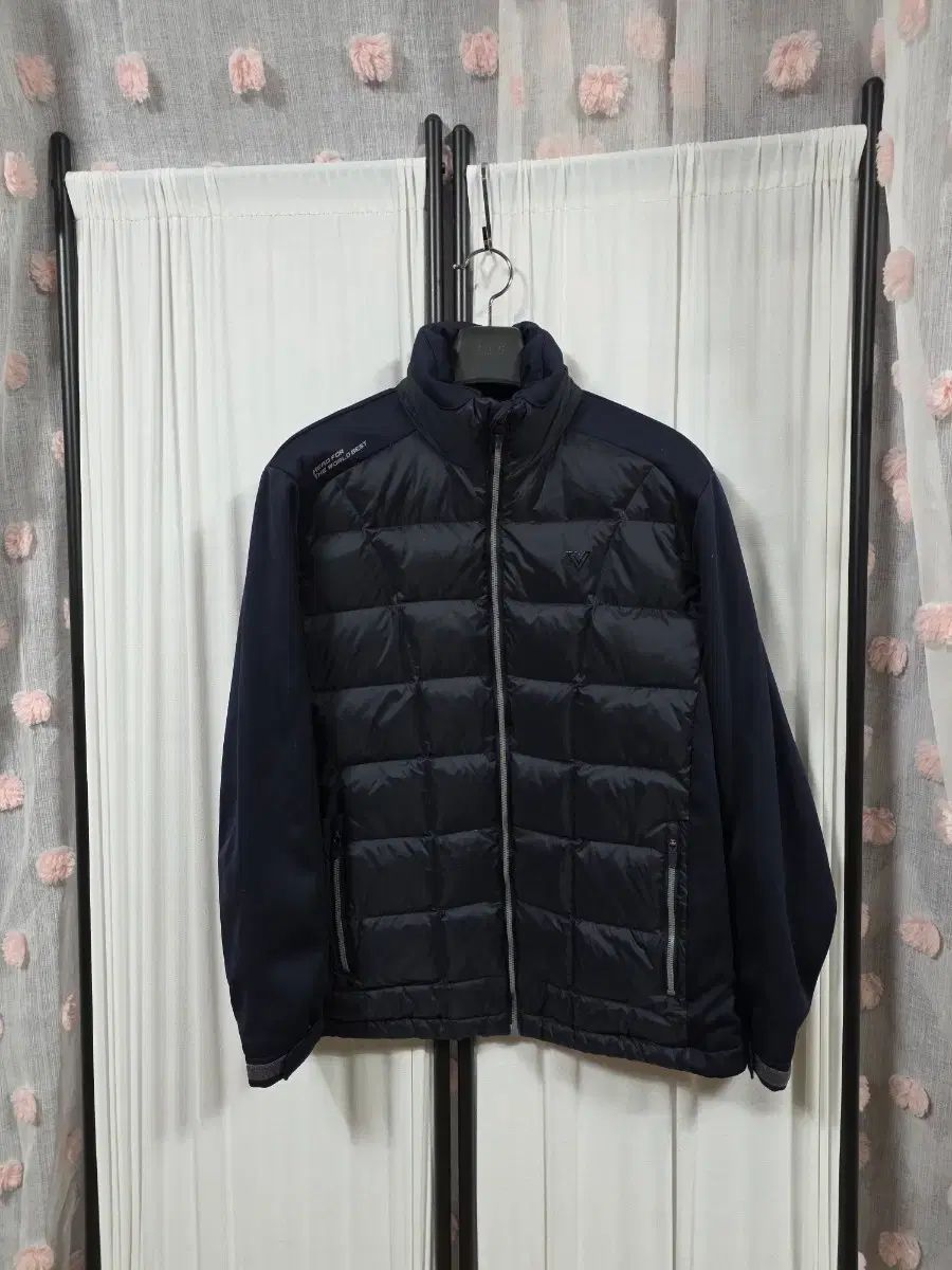 Volvik ボルビック フリース バイカラー ダックダウン ダウンジャケット ジップアップ (XL)