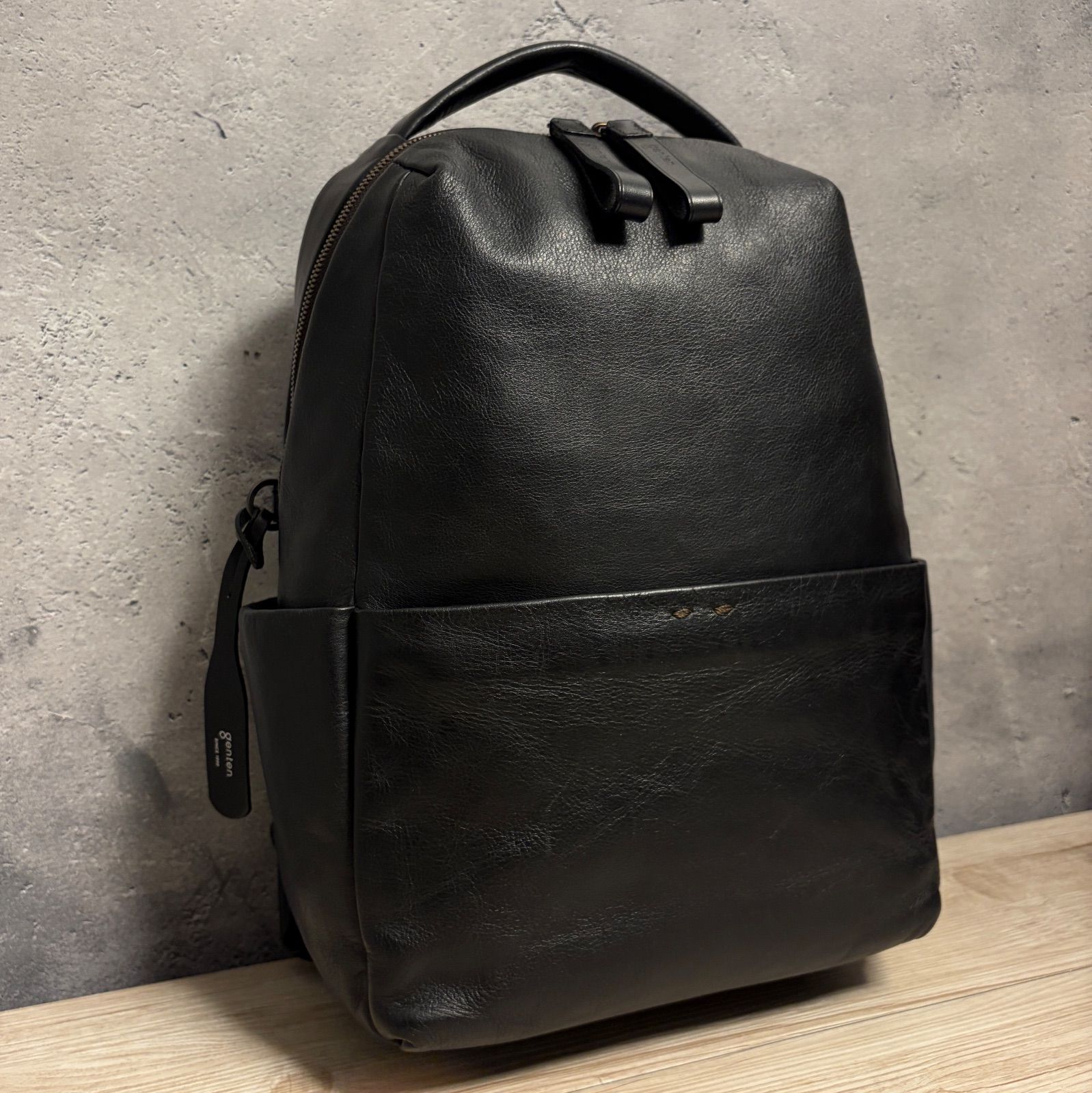✨genten ゲンテン ニュート レザーリュック ブラック 本革 美品