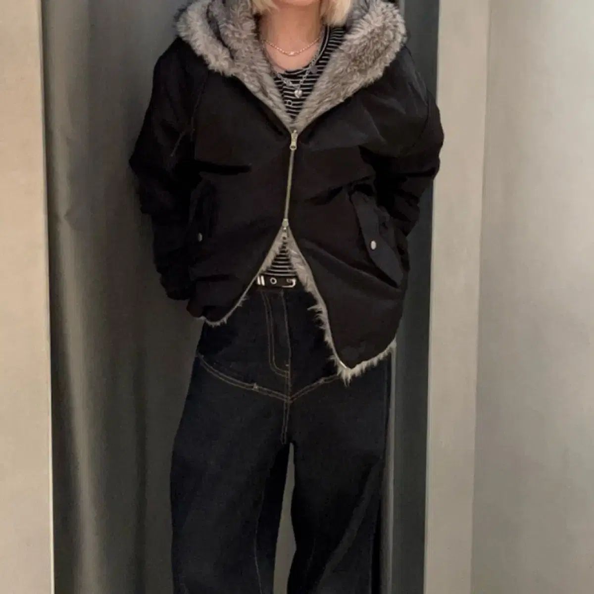 WHO'S GALLERY JAPAN ツーウェイ リバーシブル ファー ブルゾン 節約