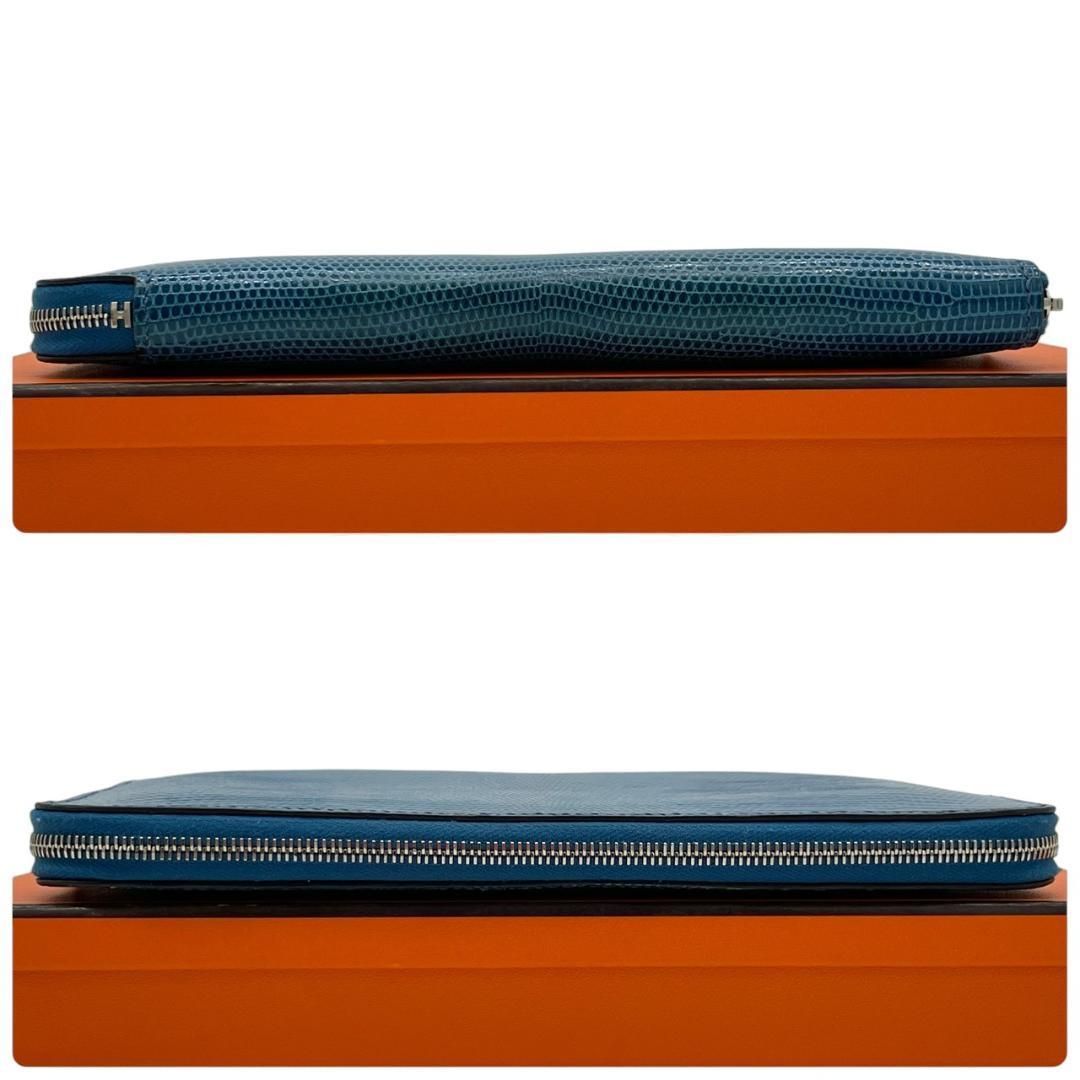 新品同様】エルメス HERMES リザード アザップロング オールレザー 長