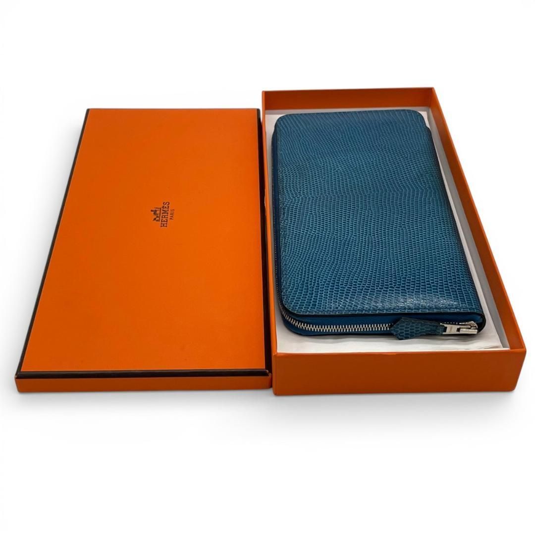 新品同様】エルメス HERMES リザード アザップロング オールレザー 長