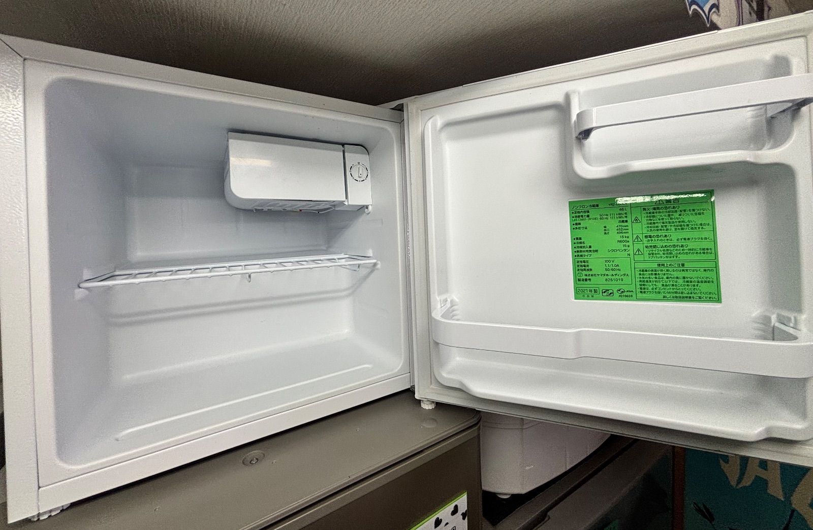 YAMADA 1ドア冷蔵庫 直冷式 46L 2021年製 YRZ-C05H1 楽天市場】ヤマダ