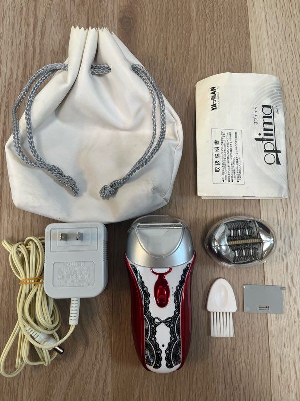 【226299】YA-MAN ヤーマン  POTIMA　オプティマ　全身脱毛器　シェーバー　小型 SH-15 レッド