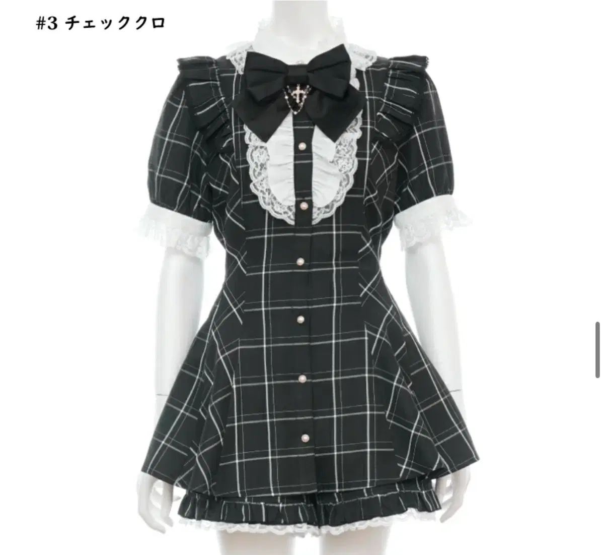 地雷 シークレットハニー Secret Honey 十字架 レース セットアップ 地雷 シークレットハニー Secret Honey 十字架 レース セットアップ