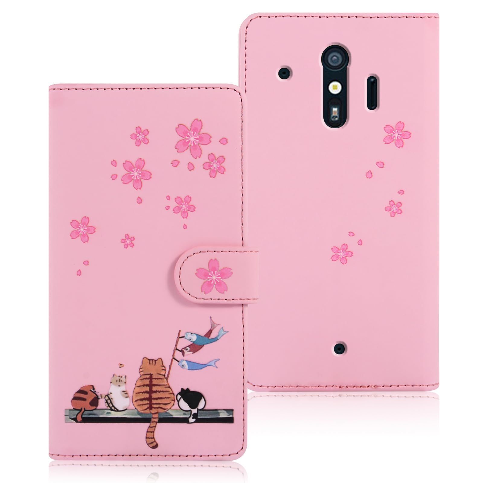 人気商品】らくらくF-42A 手帳型 ケース ケース コンパクト 元気