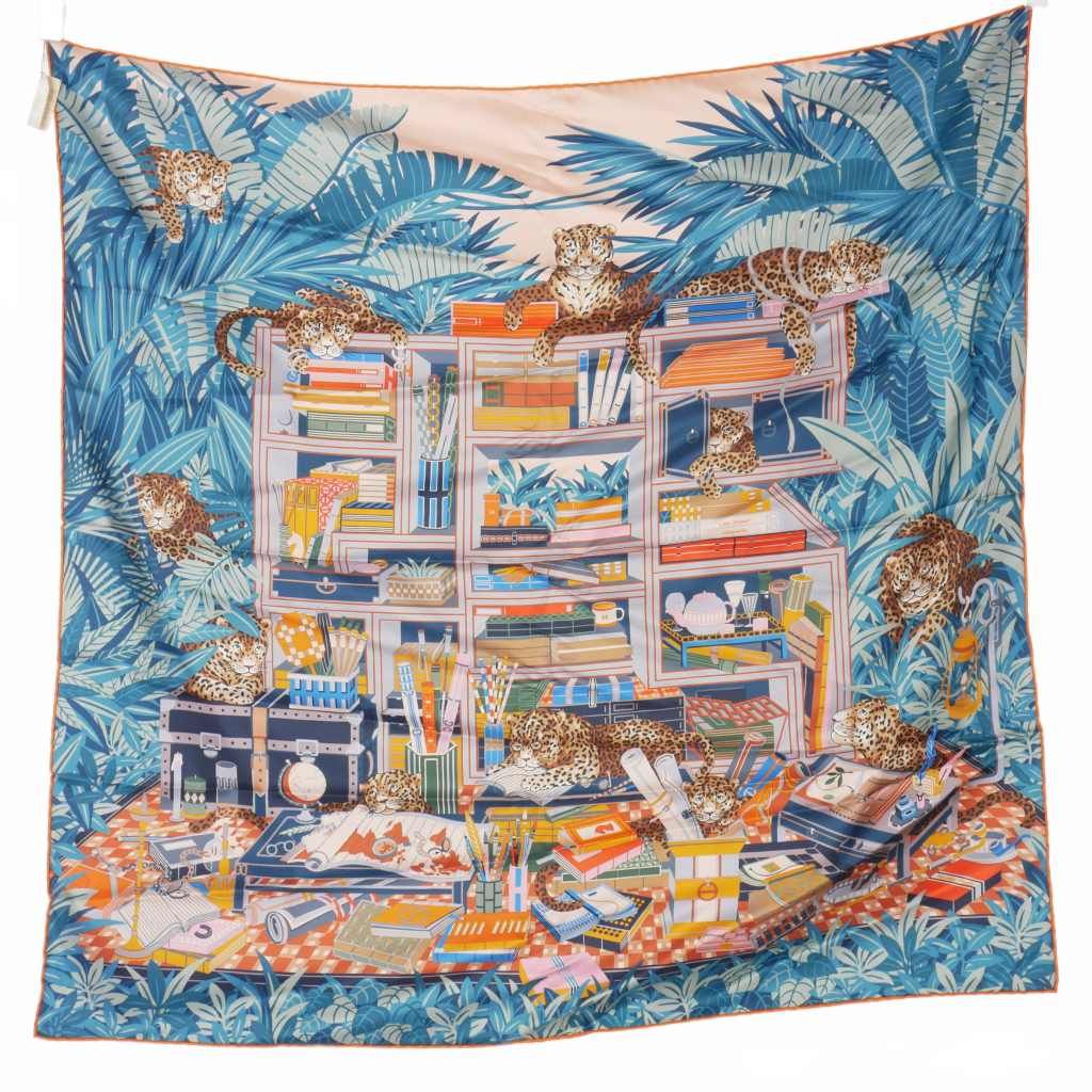 エルメス HERMES 23AW カレ90 ダブルフェイス シルクスカーフ 12頭の