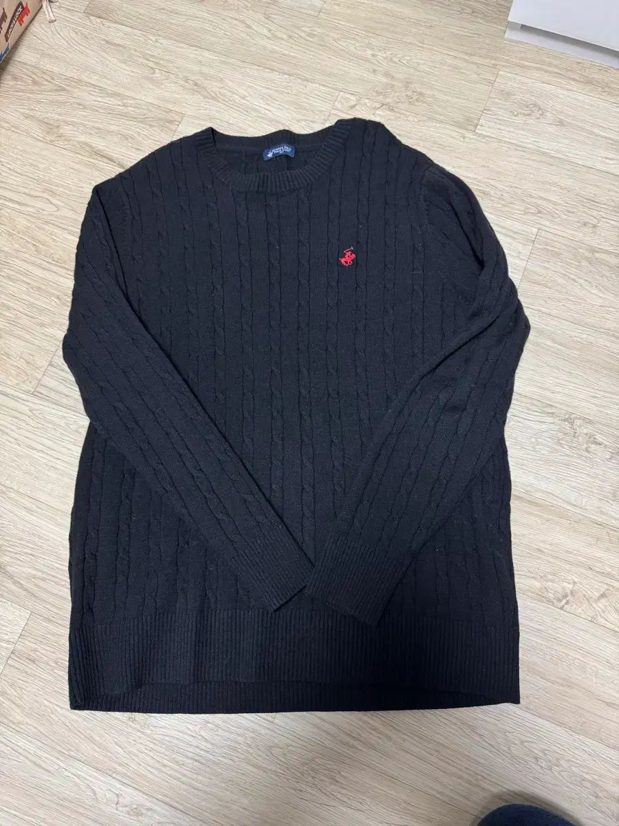 Beverly Hills POLO Club ケーブル ニット ブラック