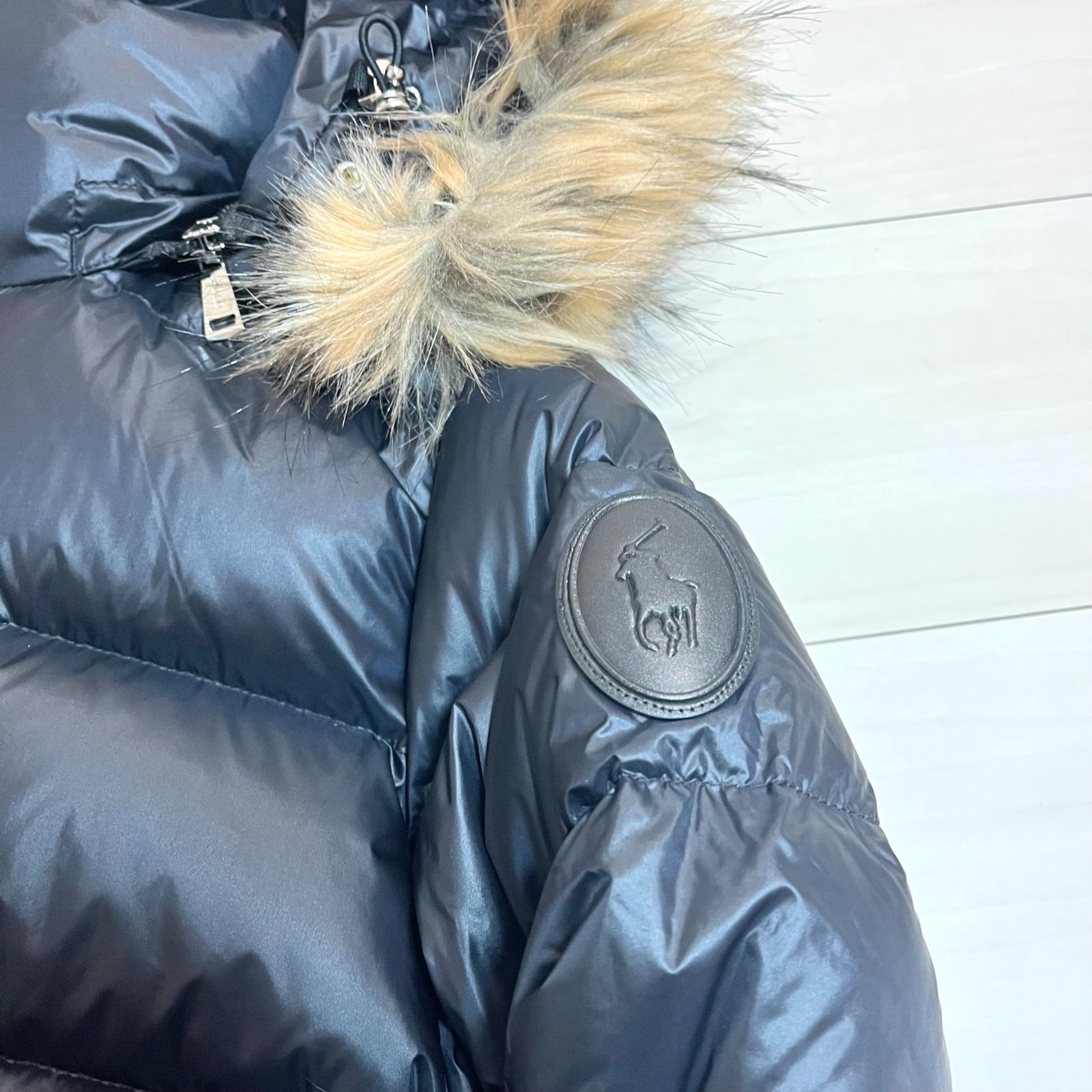 美品 ラルフローレン ウォーターリペラント ダウン ジャケット左腕