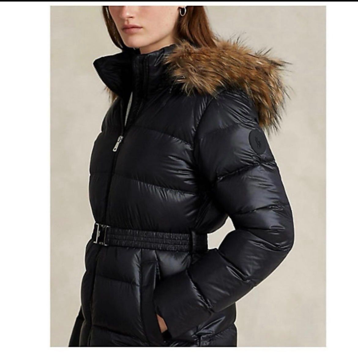 美品 ラルフローレン ウォーターリペラント ダウン ジャケット左腕