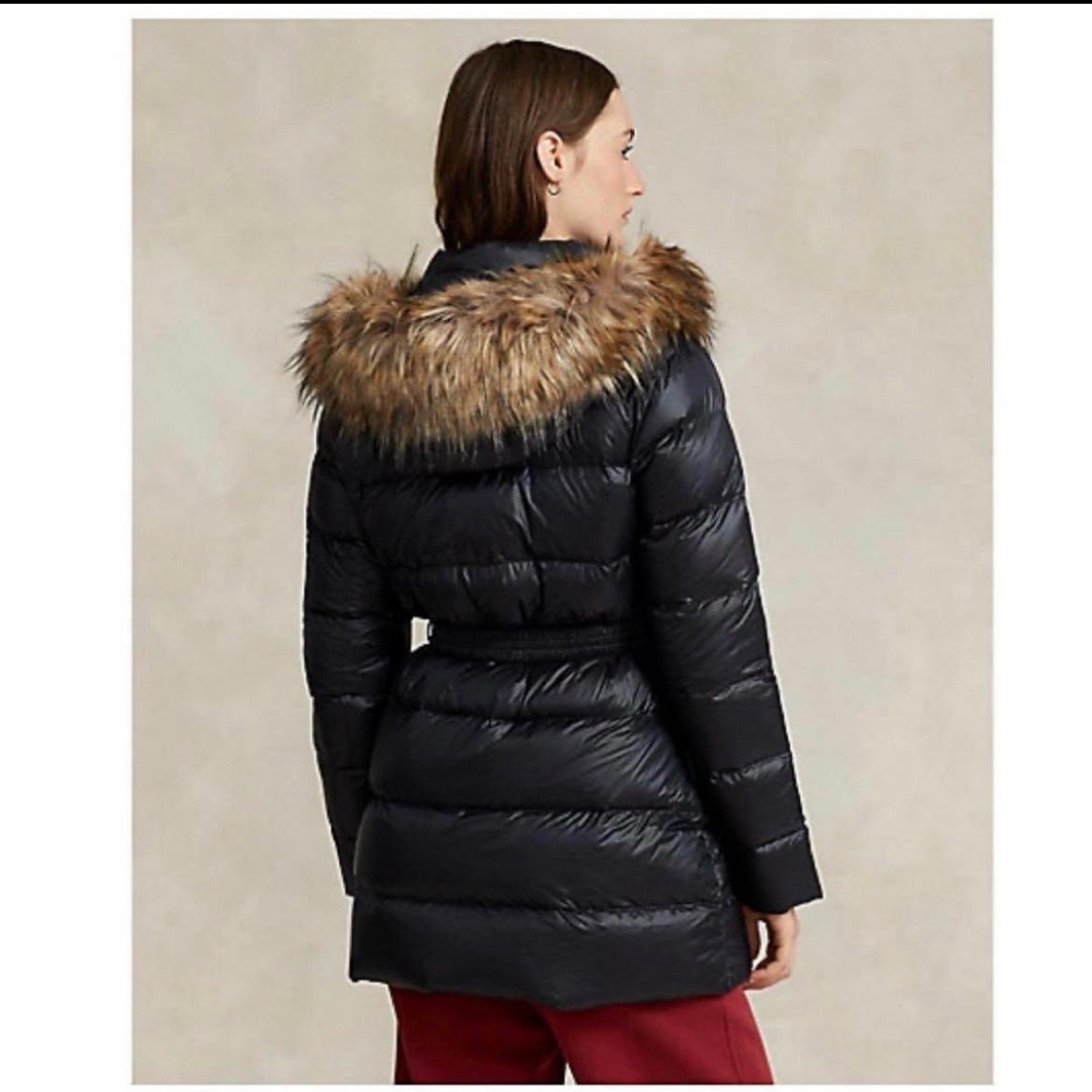 美品 ラルフローレン ウォーターリペラント ダウン ジャケット左腕