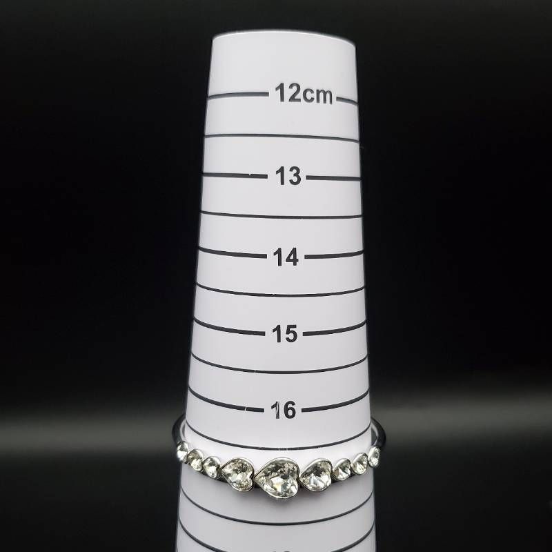 美品 SWAROVSKI スワロフスキー ブレスレット バングル ハート