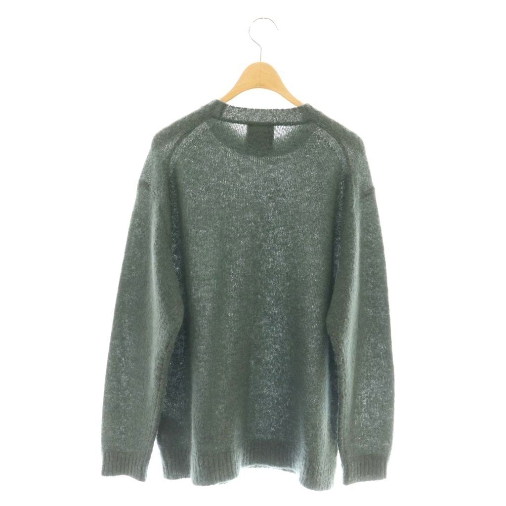 美品▲ATON エイトン//アルパカウール クルーネック▲グリーン サイズ04 美品△ATON エイトン//アルパカウール クルーネック△グリーン サイズ