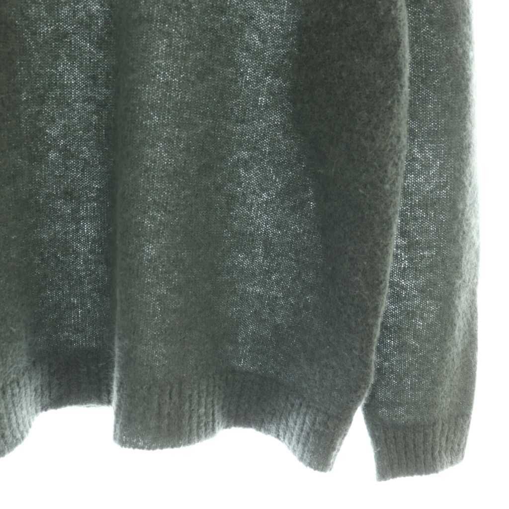 美品▲ATON エイトン//アルパカウール クルーネック▲グリーン サイズ04 美品△ATON エイトン//アルパカウール クルーネック△グリーン サイズ