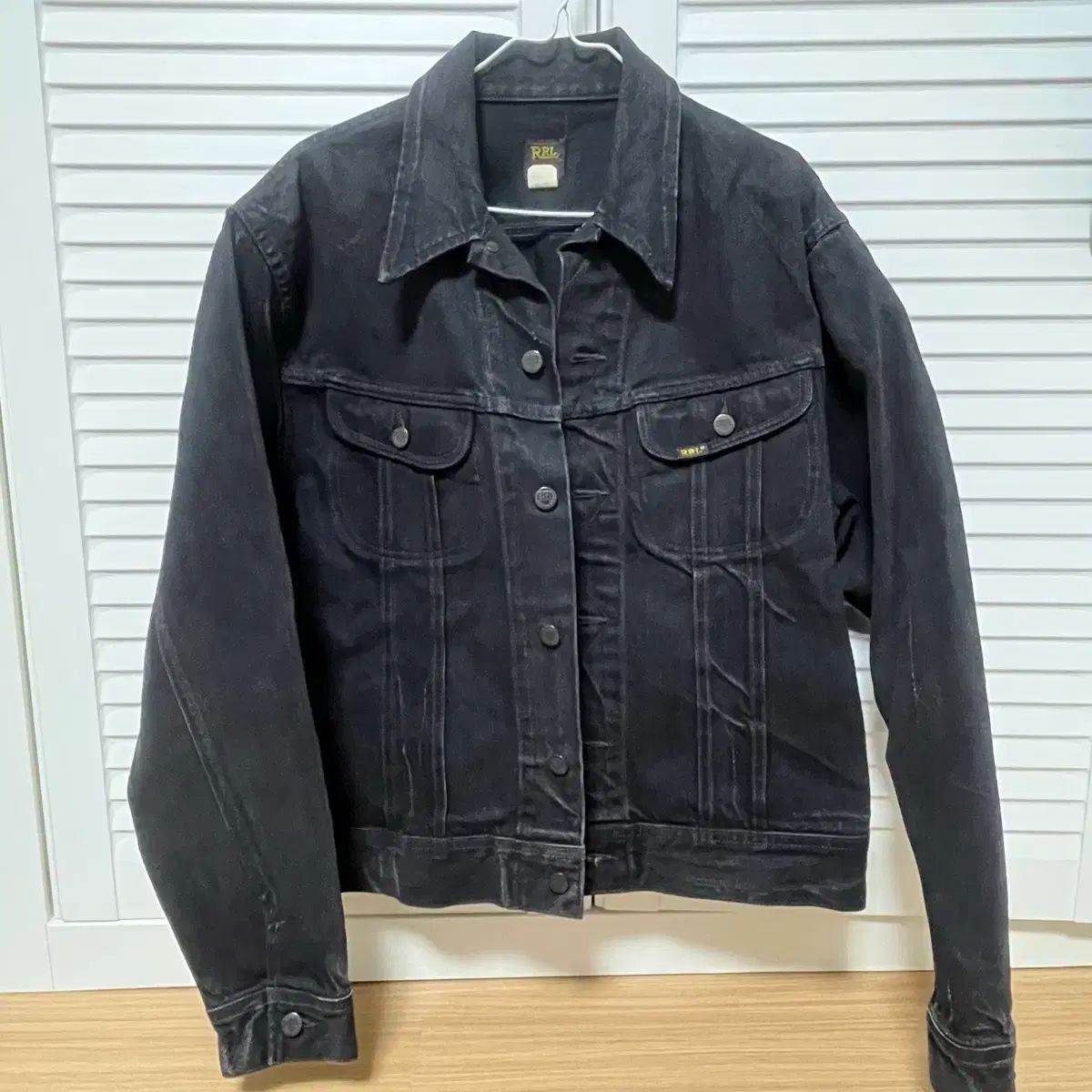 RRL LOT 271 デニム トラッカー ブラック ジャケット L - メルカリ