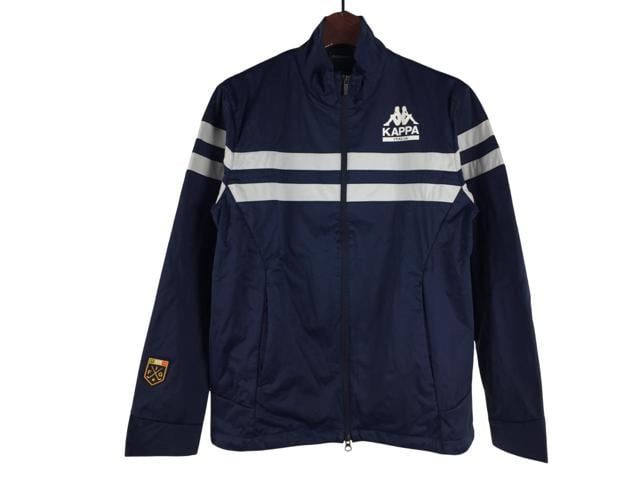 未使用 KAPPA カッパ ゴルフ 千鳥柄 撥水 ブルゾン 青 S ジャケット Kappa（カッパ） ウィンドジャケット メンズ レディース 男性 女性