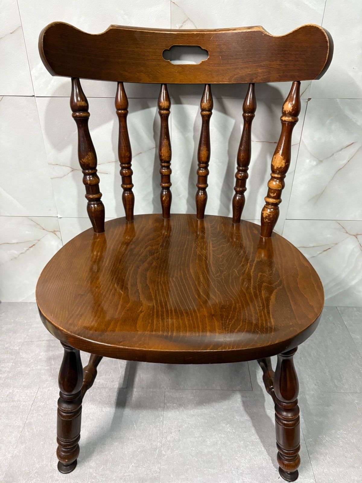 ⑤ 柏木工 KASHIWA ウィンザーチェア オールド ろくろ脚 vintage