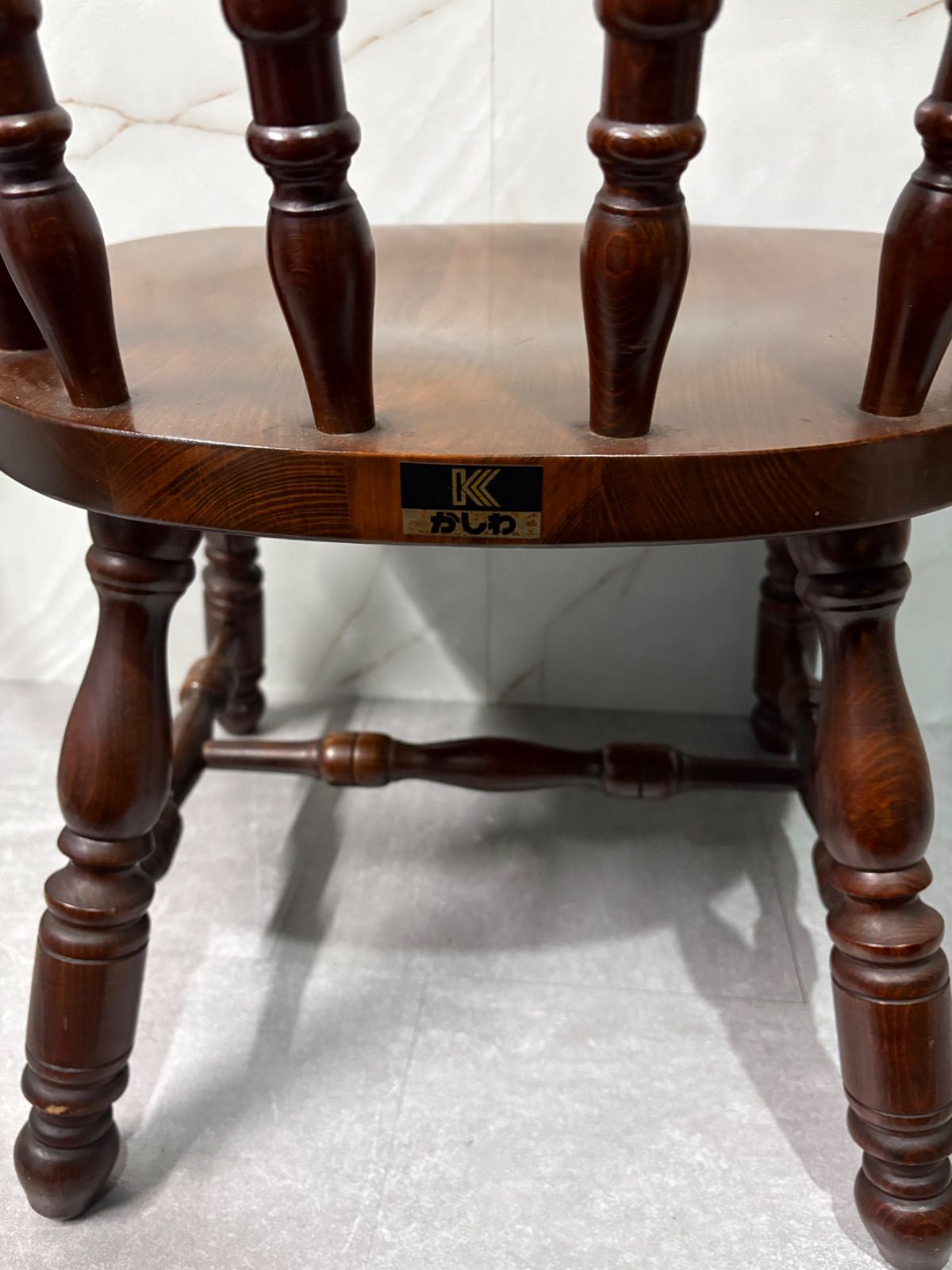 ⑥ 柏木工 KASHIWA ウィンザーチェア オールド ろくろ脚 vintage