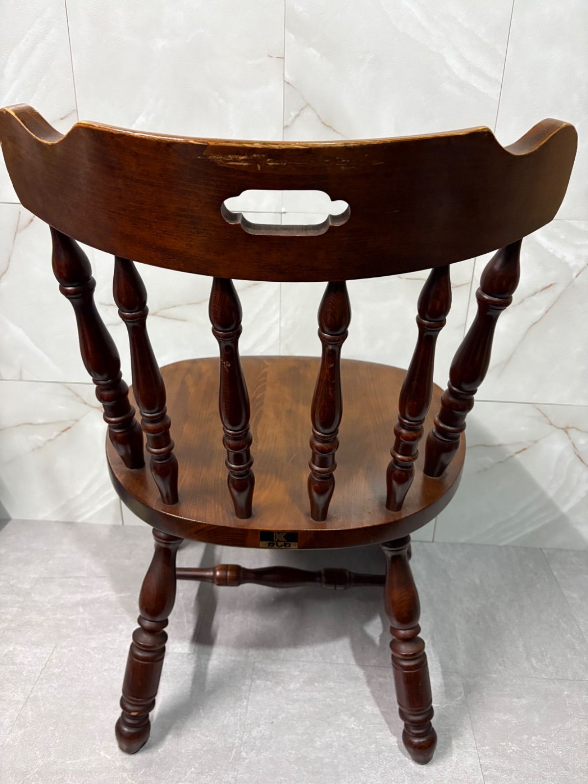 ⑥ 柏木工 KASHIWA ウィンザーチェア オールド ろくろ脚 vintage