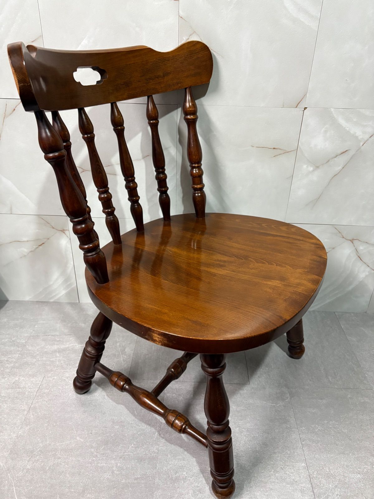 ⑥ 柏木工 KASHIWA ウィンザーチェア オールド ろくろ脚 vintage