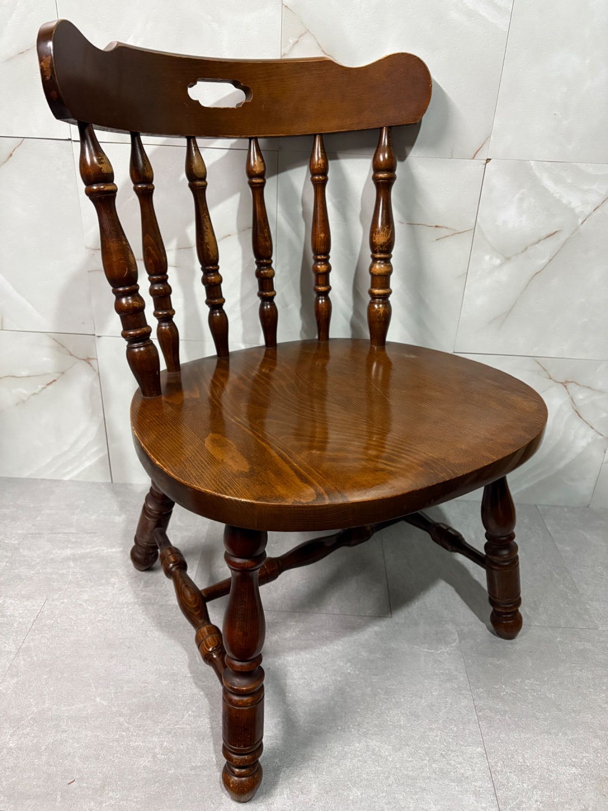 ⑨ 柏木工 KASHIWA ウィンザーチェア オールド ろくろ脚 vintage