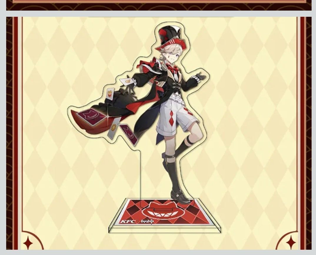 新品未使用 値下げ】 KFC コラボ リネ アクリルスタンド - メルカリ
