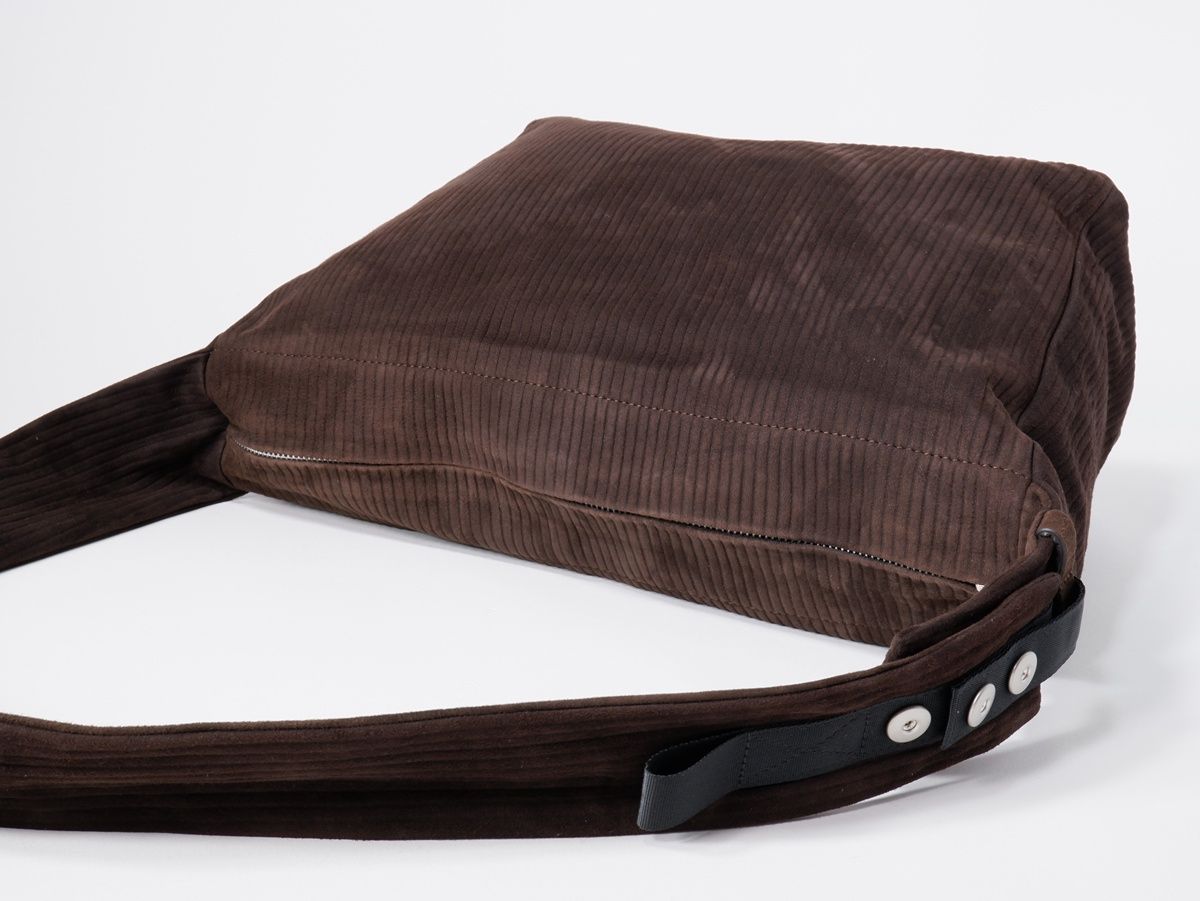 Omar afridi OSCAR BAG レザー　メッセンジャーバッグ Omar Afridi Oscar Bag （Dark Brown Stripe） - Osaka / Kyoto