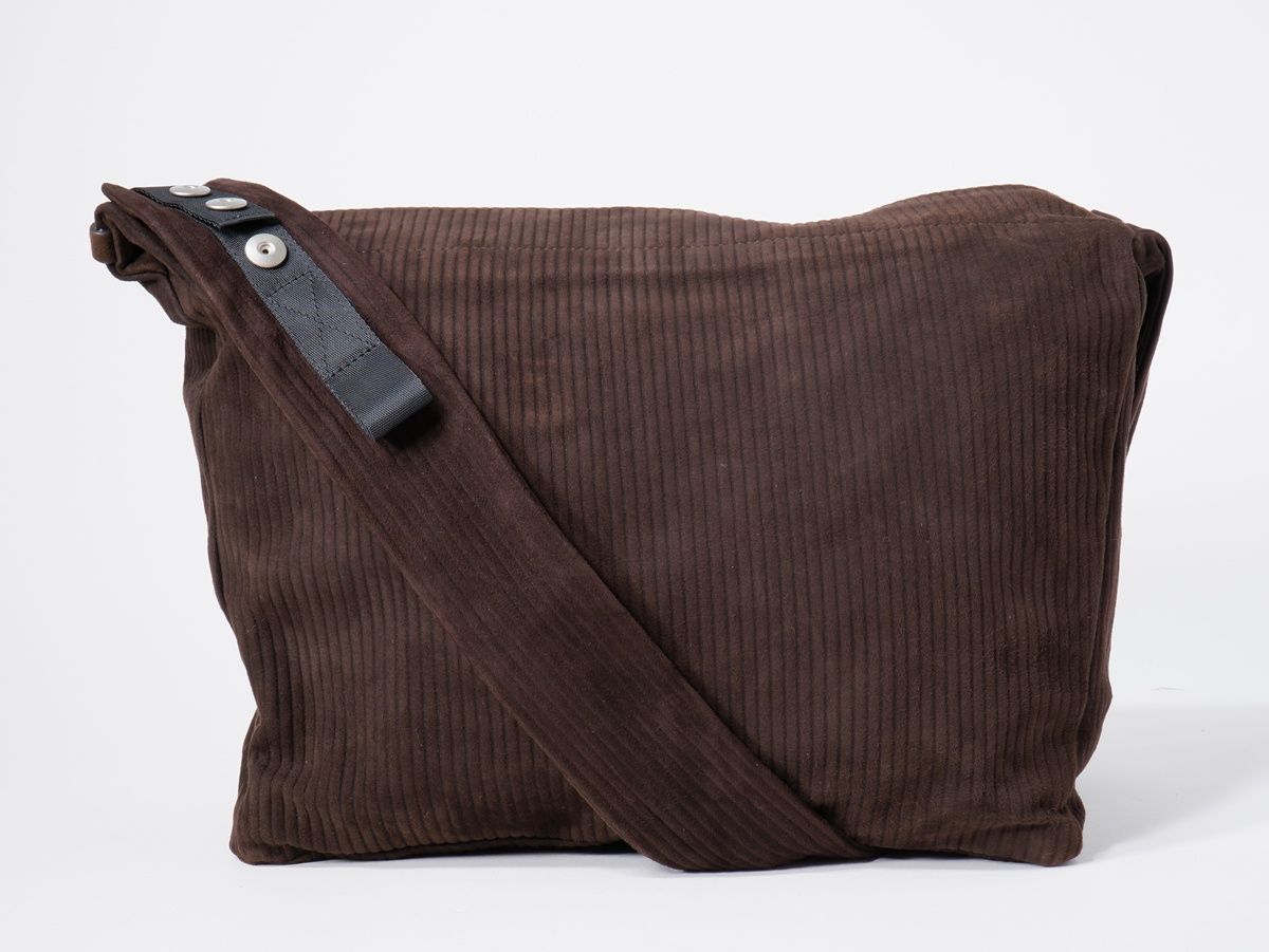 Omar afridi OSCAR BAG レザー　メッセンジャーバッグ Omar Afridi Oscar Bag （Dark Brown Stripe） - Osaka / Kyoto