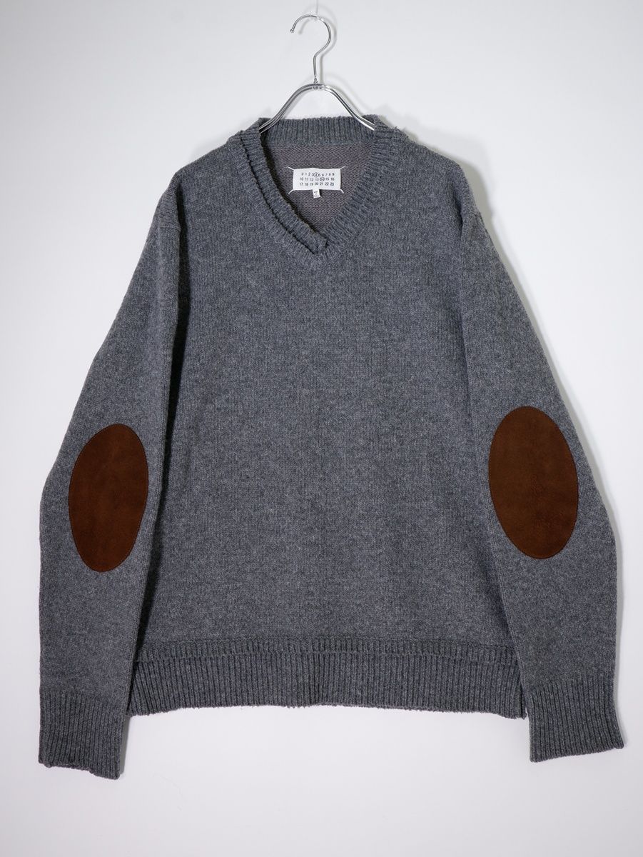 【新品未使用】Maison Margiela エルボーパッチ PULLOVER Maison Margielaメゾンマルジェラ 2022AW マルジェラ414 エルボー
