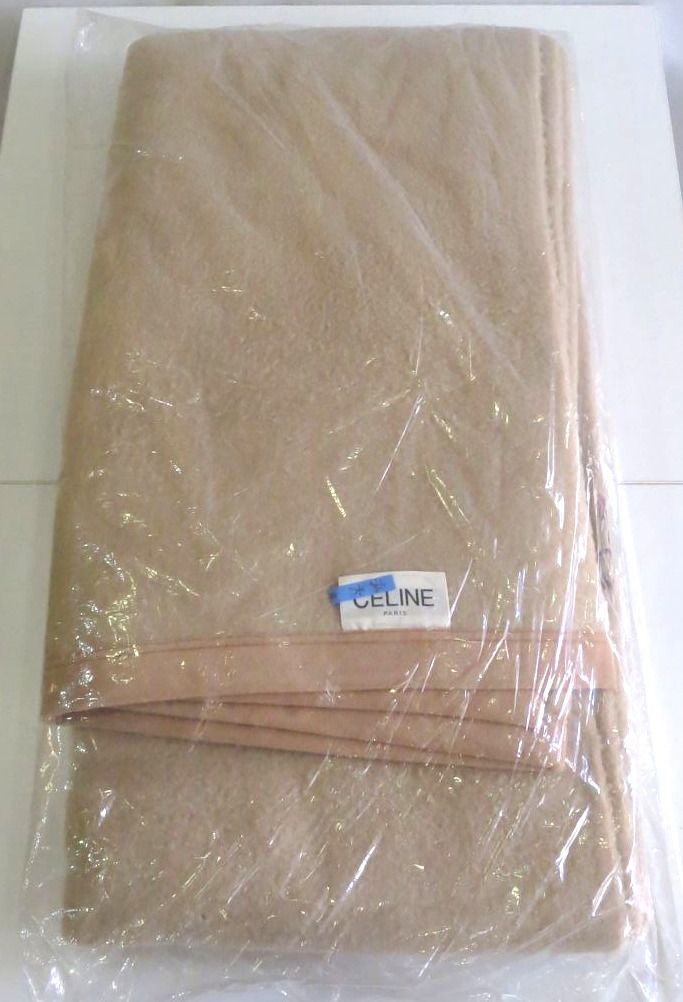 227214】CELINE 最も安い セリーヌ 西川産業 ウール100％ 140*200cm
