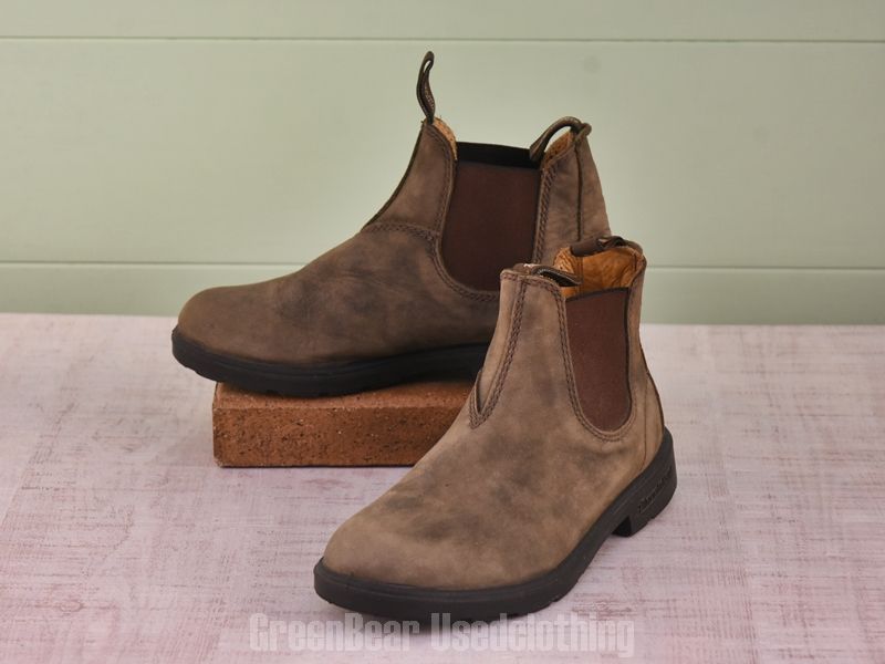 品質保証，定番人気 E366 キッズ Blund stone サイドゴアブーツ 茶 2 21cm ブーツ・ブーティ
