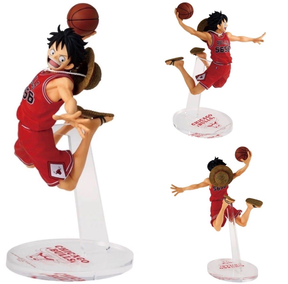 公式正規品 ONE PIECE ブルズ NBA フィギュア ルフィ - メルカリ