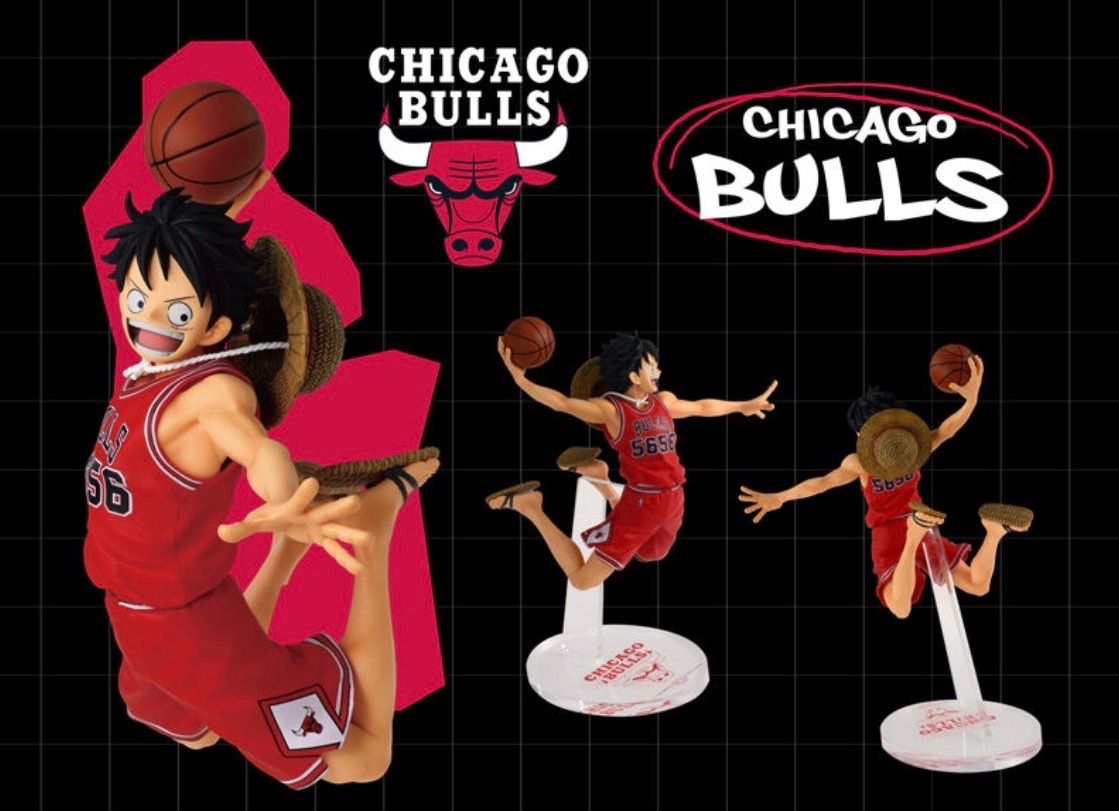 公式正規品 ONE PIECE ブルズ NBA フィギュア ルフィ - メルカリ