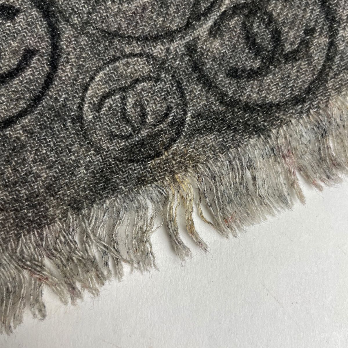 シャネル CHANEL ココマーク ショール フリンジ ストール ショール