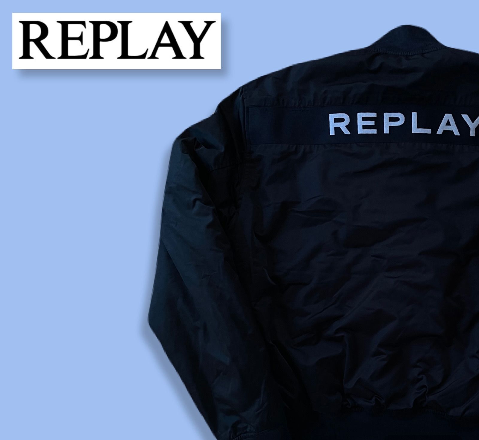 REPLAY リプレイ MA-1 ブルゾン ブラック サイズ M - メルカリ