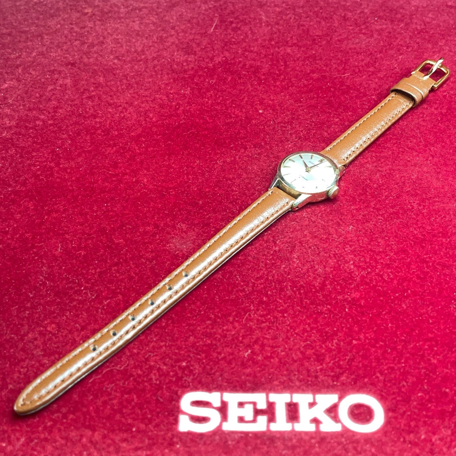 60s 14金張りケース SEIKO QUEEN SEIKO 1stモデル 手巻 ヴィンテージ