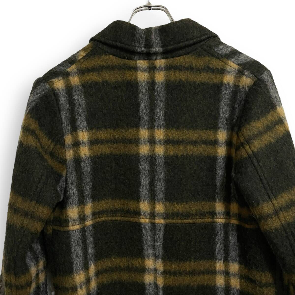 R2564/ ALLSAINTS オールセインツ チェック ウール チェスター ロング