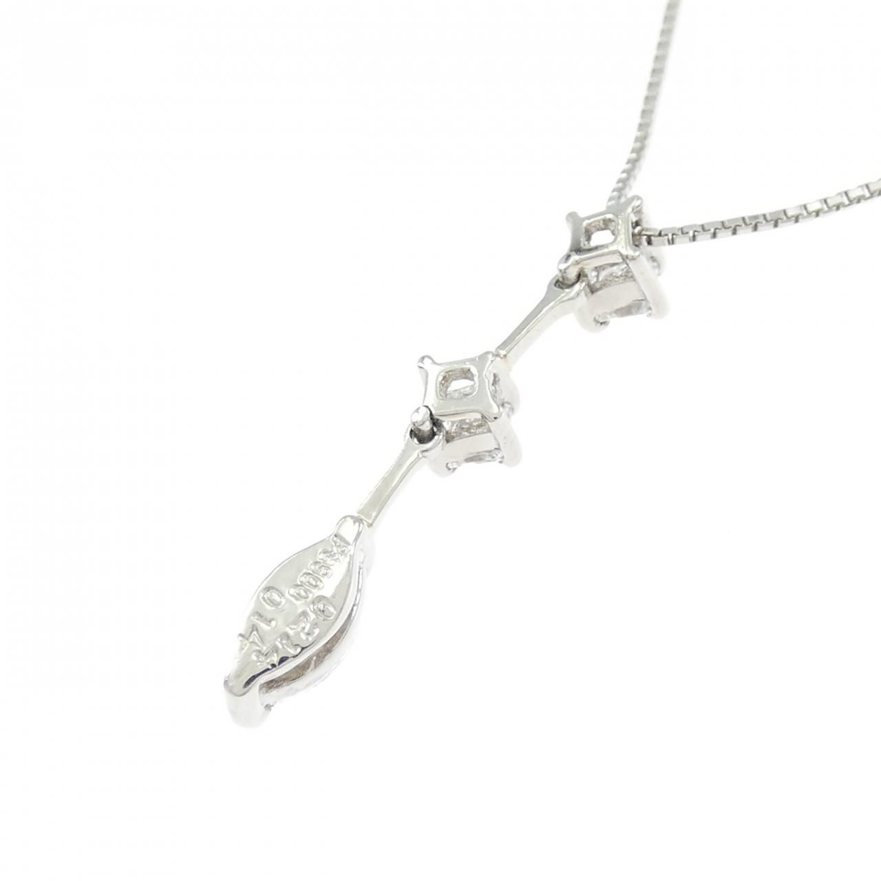 PT900/PT850 ダイヤモンド ネックレス 0.214CT - メルカリ