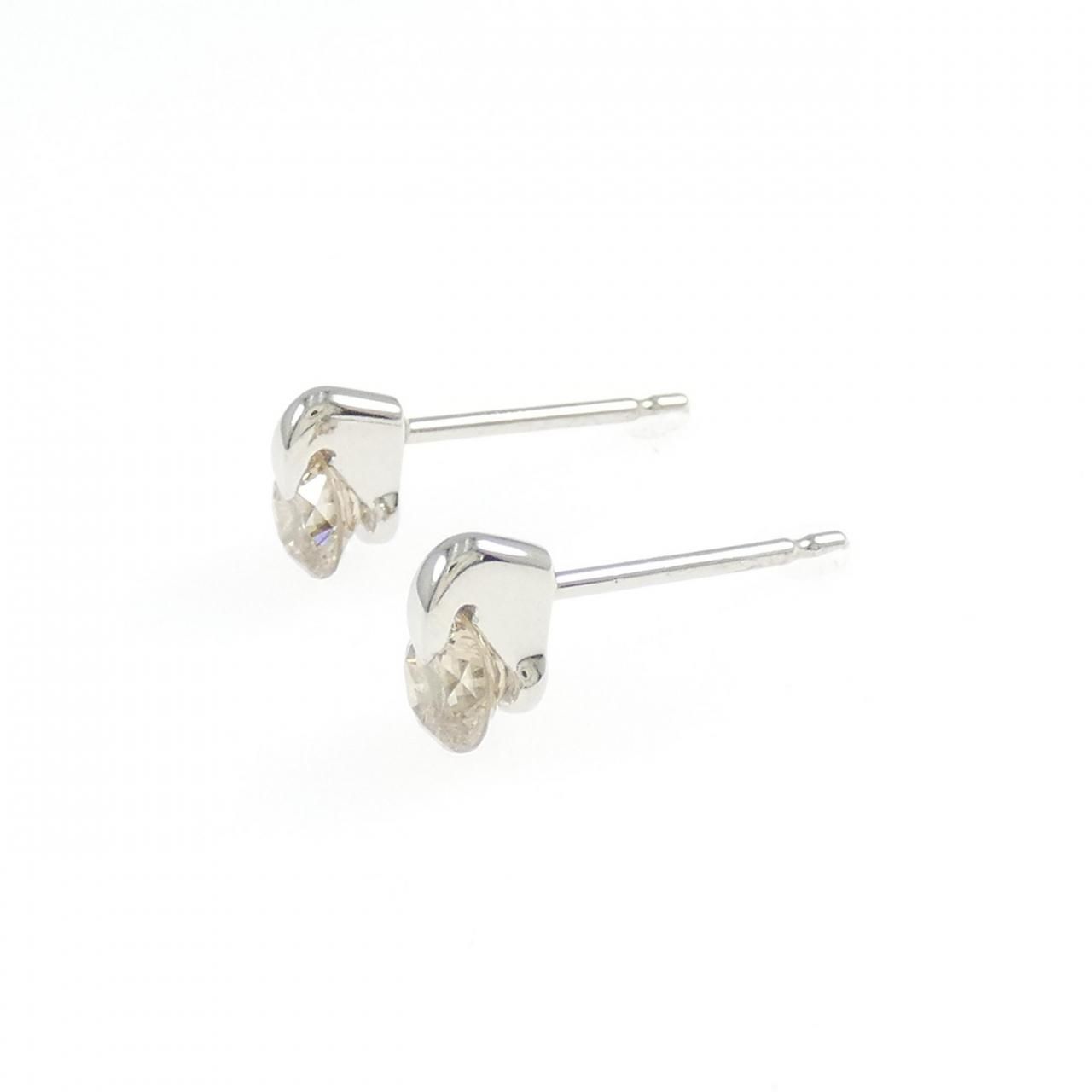 PT900 ダイヤモンド ピアス 0.83CT - メルカリ