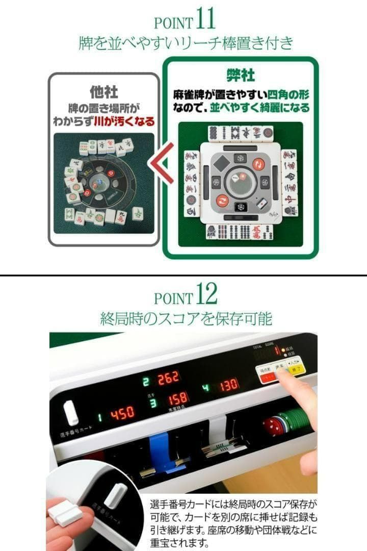全自動 麻雀卓 点数表示 麻雀台 アルミ脚 折りたたみ テーブルボード付