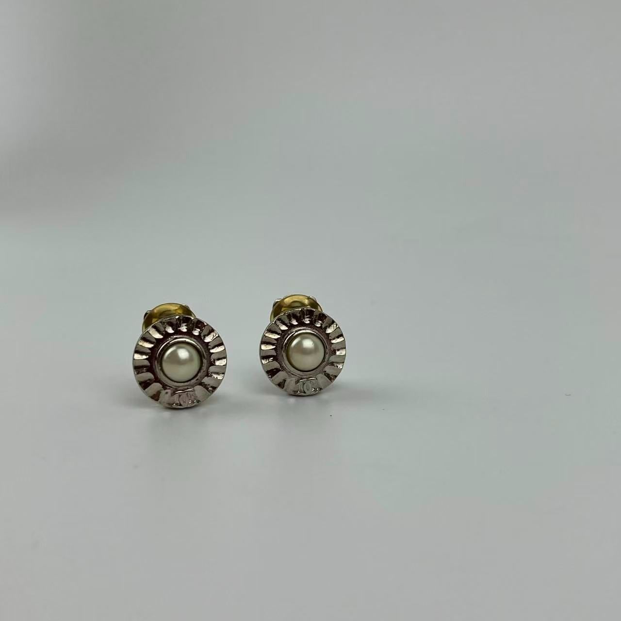 中古】CHANEL シャネル ココマーク アクセサリー イヤリング シルバー 
